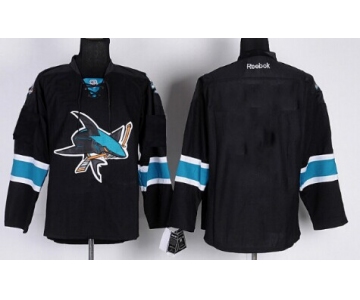 San Jose Sharks Blank Black Third Jersey