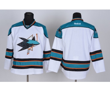 San Jose Sharks Blank White Jersey
