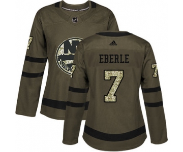 Adidas New York Islanders #7 Jordan Eberle Green Salute to Service Women's Stitched NHL Jersey