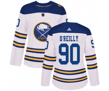 Adidas Buffalo Sabres #90 Ryan O'Reilly White Authentic 2018 Winter Classic Women's Stitched NHL Jersey