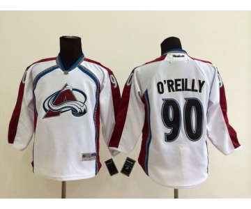 Colorado Avalanche #90 Ryan O'Reilly White Kids Jersey