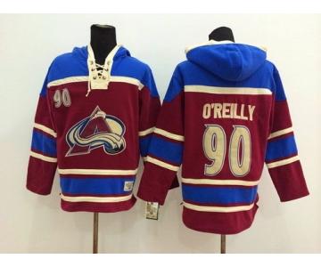 Old Time Hockey Colorado Avalanche #90 Ryan O'Reilly Red Hoodie
