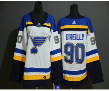 Youth St. Louis Blues #90 Ryan O'Reilly White Adidas Stitched NHL Jersey