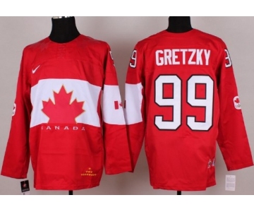 2014 Olympics Canada #99 Wayne Gretzky Red Jersey