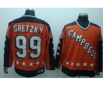 Edmonton Oilers #99 Wayne Gretzky Orange All-Star Throwback CCM Jersey