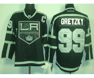 Los Angeles Kings #99 Wayne Gretzky Black Ice Jersey