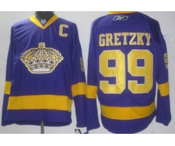 Los Angeles Kings #99 Wayne Gretzky Purple Jersey