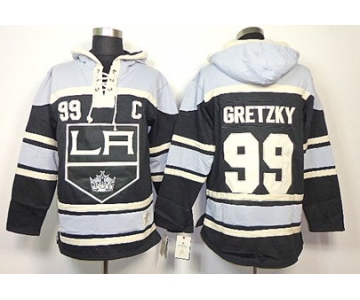 Old Time Hockey Los Angeles Kings #99 Wayne Gretzky Black Hoodie