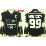 Women's Los Angeles Kings #99 Wayne Gretzky Reebok Black Hockey Jersey