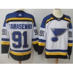 Adidas Blues #91 Vladimir Tarasenko White Road Authentic Stitched NHL Jersey