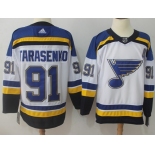 Adidas Blues #91 Vladimir Tarasenko White Road Authentic Stitched NHL Jersey