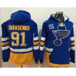 Blues #91 Vladimir Tarasenko Light Blue Name & Number Pullover NHL Hoodie
