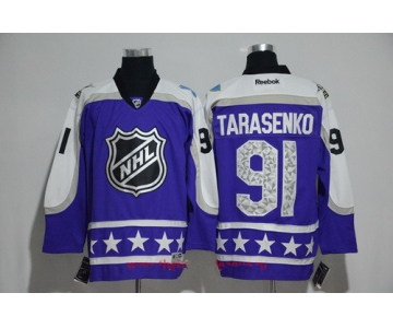 Men's Central Division St. Louis Blues #91 Vladimir Tarasenko Reebok Purple 2017 NHL All-Star Stitched Ice Hockey Jersey