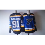 Men's St. Louis Blues #91 Vladimir Tarasenko Blue 2017-2018 Hockey Stitched NHL Jersey
