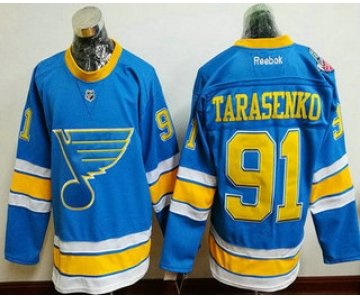 Men's St. Louis Blues #91 Vladimir Tarasenko Blue 2017 Winter Classic Stitched NHL Reebok Hockey Jersey