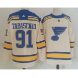 Men's St Louis Blues #91 Vladimir Tarasenko Cream 2022 Winter Classic Authentic Jersey