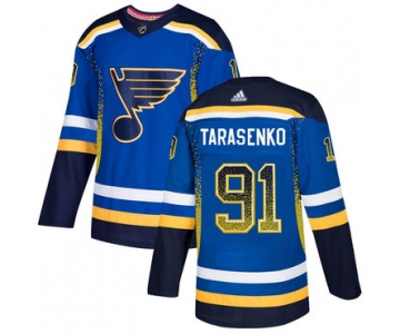 Men's St. Louis Blues #91 Vladimir Tarasenko Royal Drift Fashion Adidas Jersey