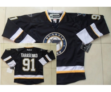 St. Louis Blues #91 Vladimir Tarasenko Navy Blue Third Jersey