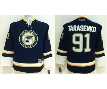 St. Louis Blues #91 Vladimir Tarasenko Navy Blue Third Kids Jersey