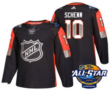 Men's St. Louis Blues #10 Brayden Schenn Black 2018 NHL All-Star Stitched Ice Hockey Jersey