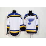 Blues Blank White Adidas Jersey