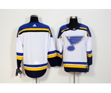 Blues Blank White Adidas Jersey