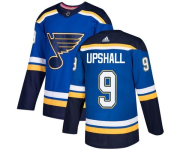 Men's Adidas St. Louis Blues #9 Scottie Upshall Blue Home Authentic Stitched NHL Jersey