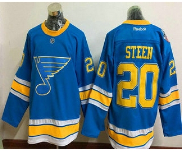 Men's St. Louis Blues #20 Alexander Steen Blue 2017 Winter Classic Stitched NHL Reebok Hockey Jersey