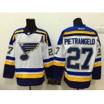 Men's St. Louis Blues #27 Alex Pietrangelo 2014 White Jersey