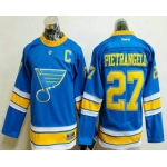 Men's St. Louis Blues #27 Alex Pietrangelo Blue 2017 Winter Classic Stitched NHL Reebok Hockey Jersey