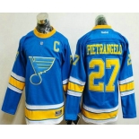 Men's St. Louis Blues #27 Alex Pietrangelo Blue 2017 Winter Classic Stitched NHL Reebok Hockey Jersey