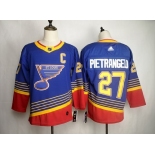 Men's St. Louis Blues 27 Alex Pietrangelo Blue Adidas Jersey