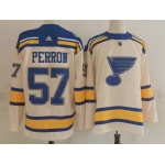 Men's St Louis Blues #57 David Perron Cream 2022 Winter Classic Authentic Jersey
