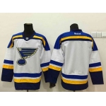 Men's St. Louis Blues Blank 2014 White Jersey
