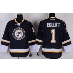 St. Louis Blues #1 Brian Elliott Navy Blue Third Jersey