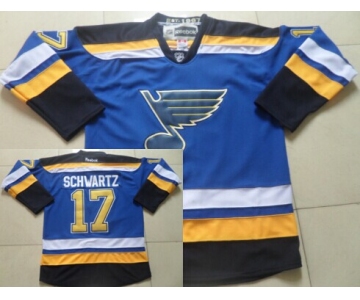 St. Louis Blues #17 Jaden Schwartz 2014 Blue Jersey