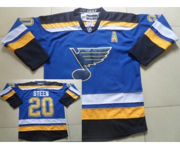 St. Louis Blues #20 Alexander Steen 2014 Blue Jersey