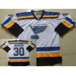 St. Louis Blues #30 Martin Brodeur 2014 White Jersey