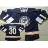 St. Louis Blues #30 Martin Brodeur Navy Blue Third Jersey