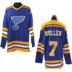St. Louis Blues #7 Joe Mullen Blue Throwback CCM Jersey