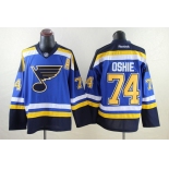 St. Louis Blues #74 T.J. Oshie 2014 Blue Jersey