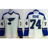 St. Louis Blues #74 T.J. Oshie White Jersey