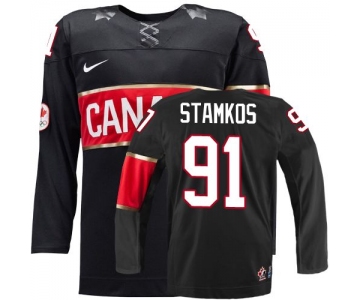 2014 Olympics Canada #91 Steven Stamkos Black Jersey