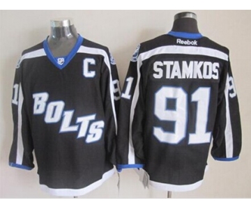 Tampa Bay Lightning #91 Steven Stamkos 2014 Training Black Jersey