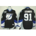 Tampa Bay Lightning #91 Steven Stamkos Black Kids Jersey