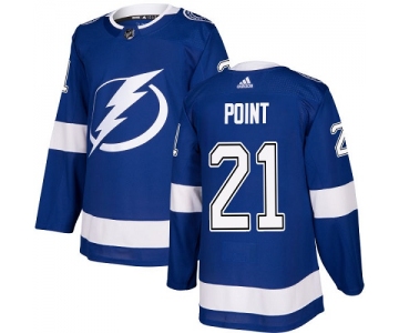 Adidas Lightning #21 Brayden Point Blue Home Authentic Stitched NHL Jersey