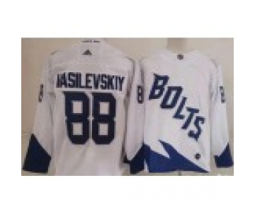 Men's Tampa Bay Lightning #88 Andrei Vasilevskiy White 2022 Stadium Series Authentic Jersey