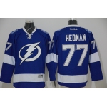 Tampa Bay Lightning #77 Victor Hedman New Blue Jersey