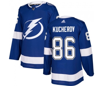 Adidas Lightning #86 Nikita Kucherov Blue Home Authentic Stitched NHL Jersey