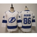 Lightning 86 Nikita Kucherov White Women Adidas Jersey
